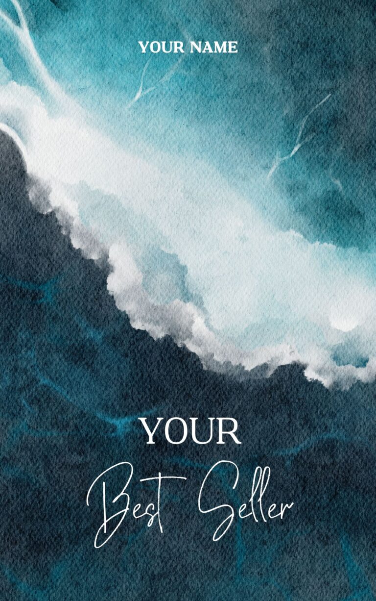 Your Best Seller cover mockup, wave design